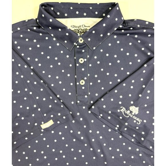 Straight Down Mens Polo Shirt Sz XL Performance Royal Oaks Country Club Golf - Picture 4 of 14